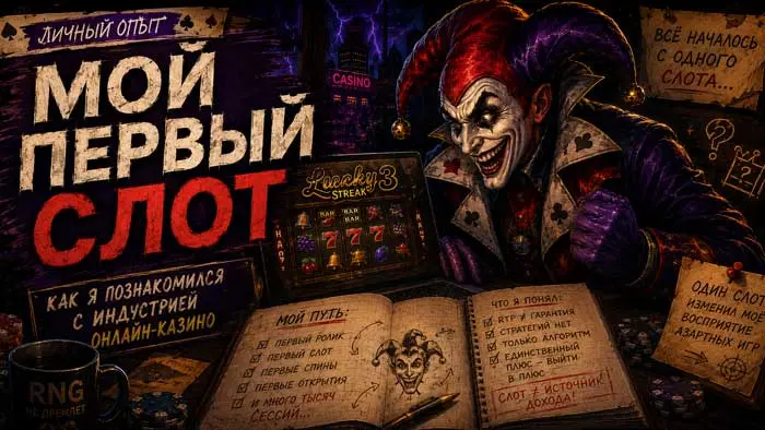 Слотолог впервые знакомится с игровым автоматом Lucky Streak 3 — иллюстрация к статье о начале проекта «Слотология»